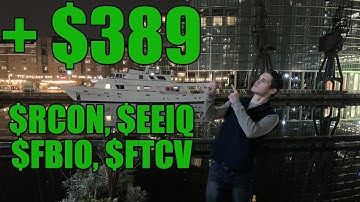 04/08/2021 - Day Trading Recap - (Standard Deviation) - ($RCON $EEIQ $FBIO $FTCV)