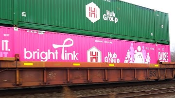 Bright Pink Car  Spotted on CP Freight Train