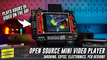Open Source Mini Video Player (Arduino, ESP32, Electronics, PCB Design)!