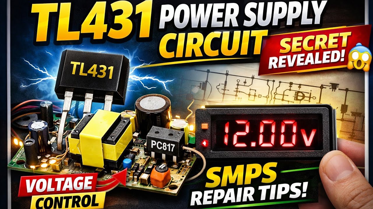 TL431 Power Supply Circuit Explained 😱 |Regulated  Power Supply Secret | SMPS Repair Urdu/Hindi