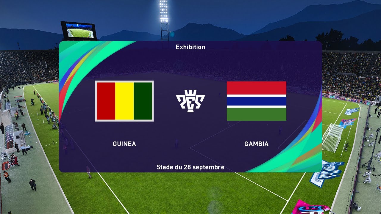 Guinea vs Gambia (19/01/2024) Africa Cup of Nations PES 2021 - YouTube