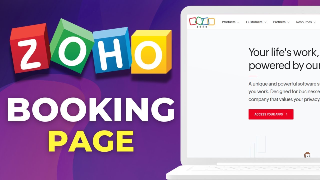 Создайте страницу бронирования в Zoho Bookings. Быстрая настройка.