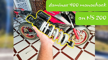 Ns200 monoshock upgrade to Dominar400 monoshock/NS200 shocker replaced/Domianar400monoshock onNS200