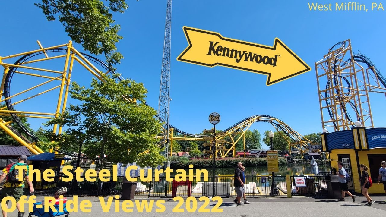 The Steel Curtain! OffRide Views 2022! Kennywood Park! West Mifflin, PA YouTube