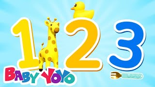 Numbers Song, Learn Numbers with Colors and Kids Rhymes by Baby Yoyo