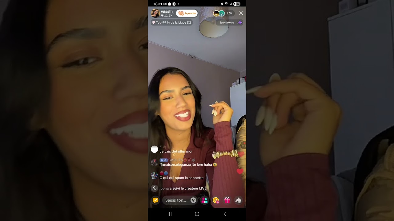 Rediffusion Live TikTok - Tester la fidélité des mecs (@wisslh) anecdotes tromperies, accouplages