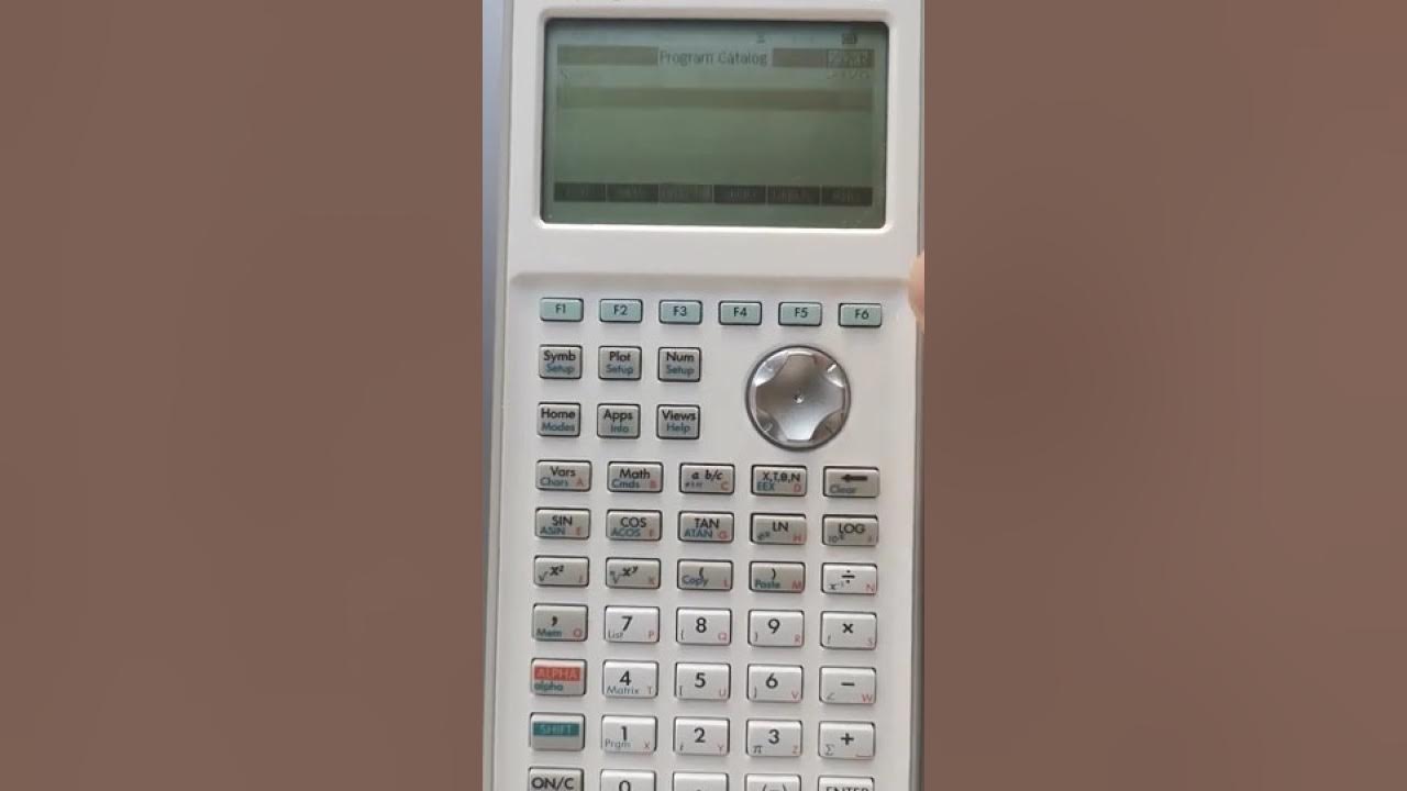Calculator HP 39gii some program YouTube