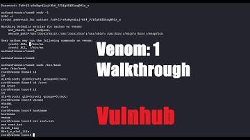 Venom: 1 Walkthrough | Vulnhub | CTF