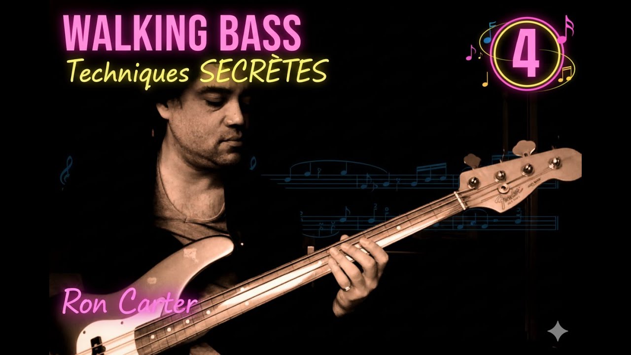 Walking Bass : 4 Techniques SECRÈTES de Ron Carter (Tutoriel Jazz Basse)