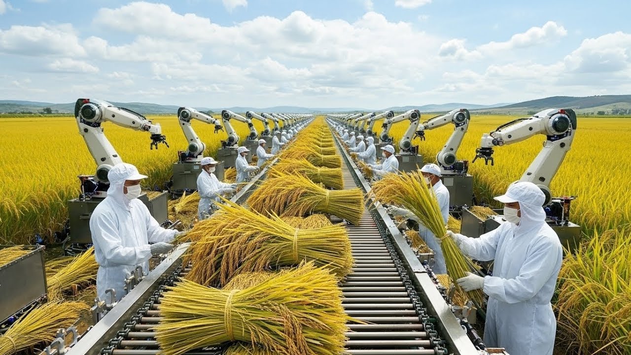 Food Rice Factory Inside the US Rice Flour Factory – Full Process How Luxury Flour Is ...