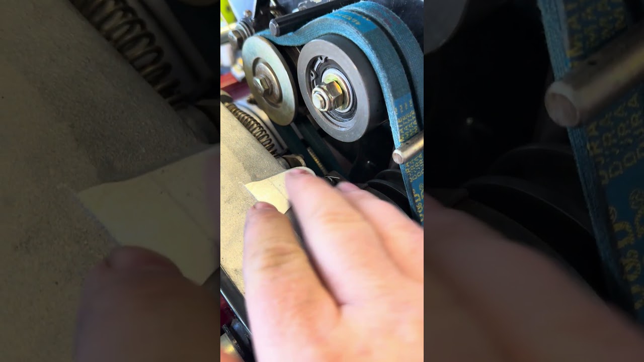 Changing V-Belts on a Toro Greensmaster 