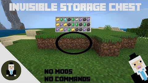Minecraft | Invisible Wall Chest | Tutorial | NO MODS OR COMMANDS!