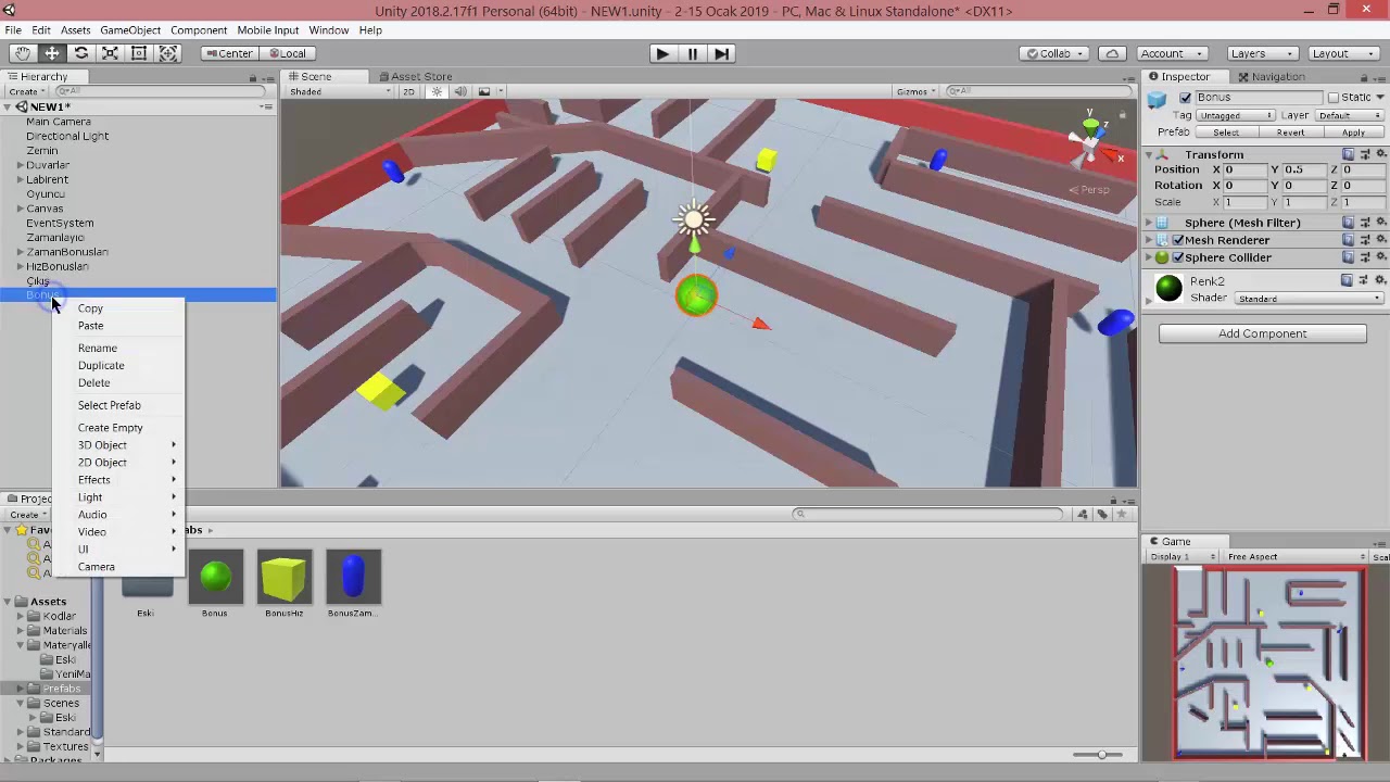 Unity - Düşman Ekleme- Çalışma #3