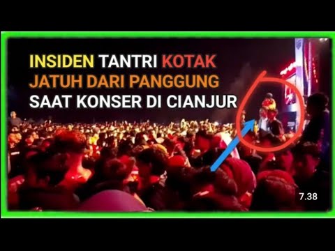 ‼️INSIDEN TANTRI KOTAK JATUH DARI PANGGUNG SAAT KONSER DI CIANJUR