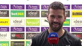 West Brom vs Liverpool 1-2 Alisson Becker Post Match Interview