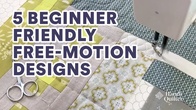 3 EASY Free Motion Quilting Designs for Beginners