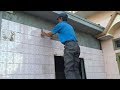 How to Install Ceramic Tiles On Wall Easy - Polished Tiles 25x20 cm, Fastest Build