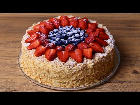 Video: Resep Vir Napoleon Met Kondensmelkkoek