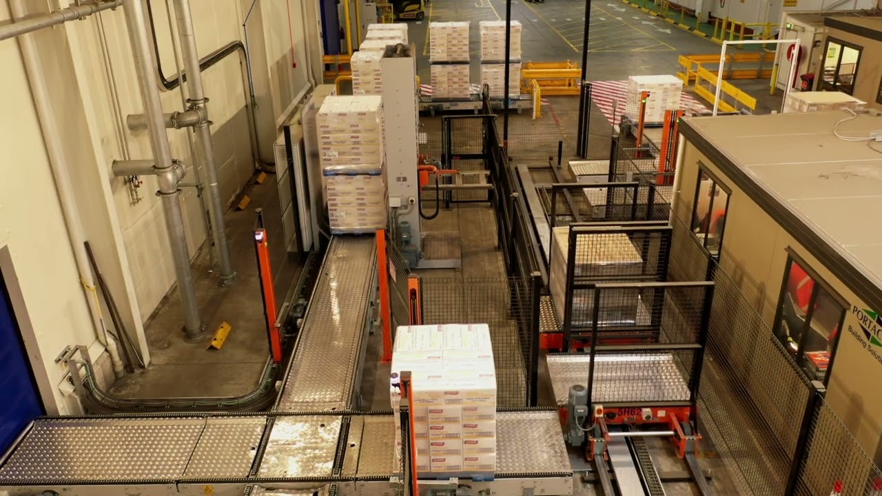 143 Pallet Handling - Turntables - Double load Stacking by www phsinnovate com