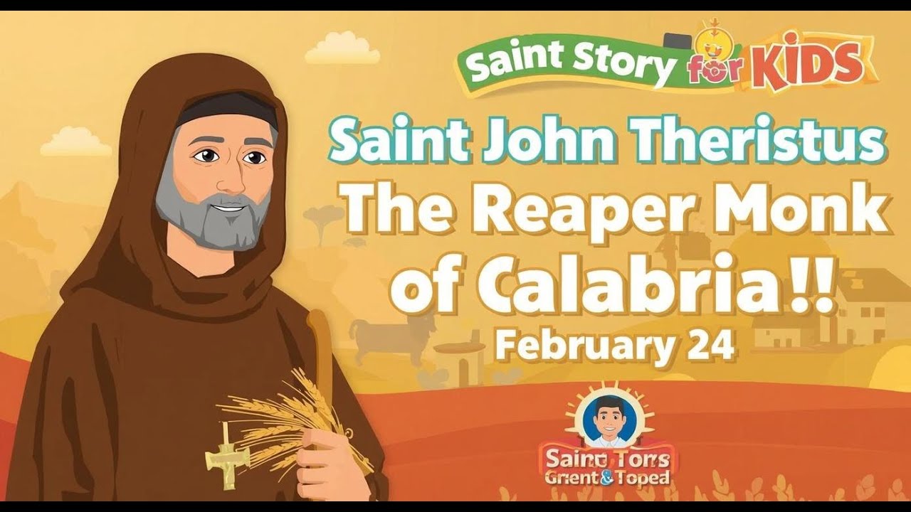 Saint John Theristus | The Reaper Monk of Calabria | Feast Day February 24 | Saint Story for Kids