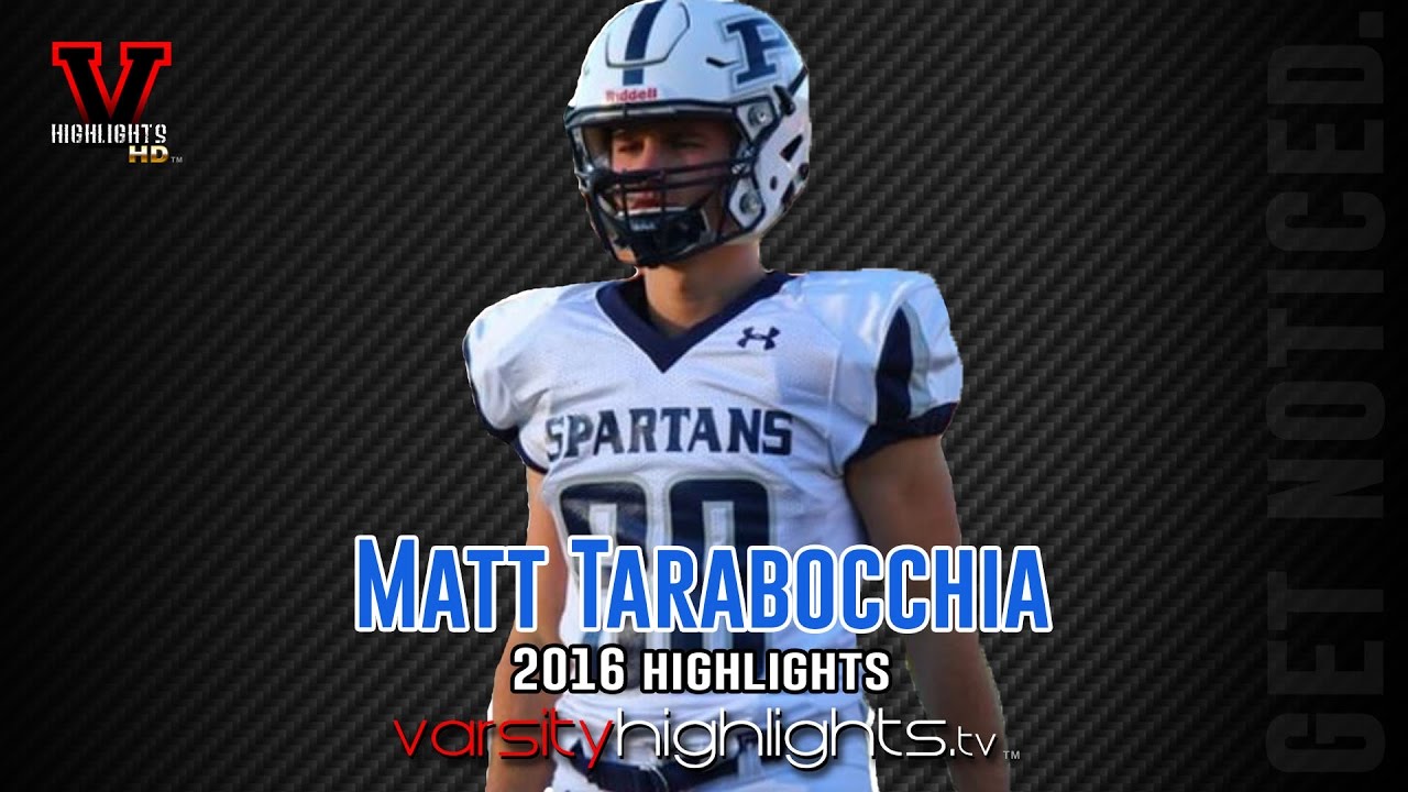 football score Matt Tarabocchia 2016 Junior Highlights (DE | TE | Paramus Spartans)