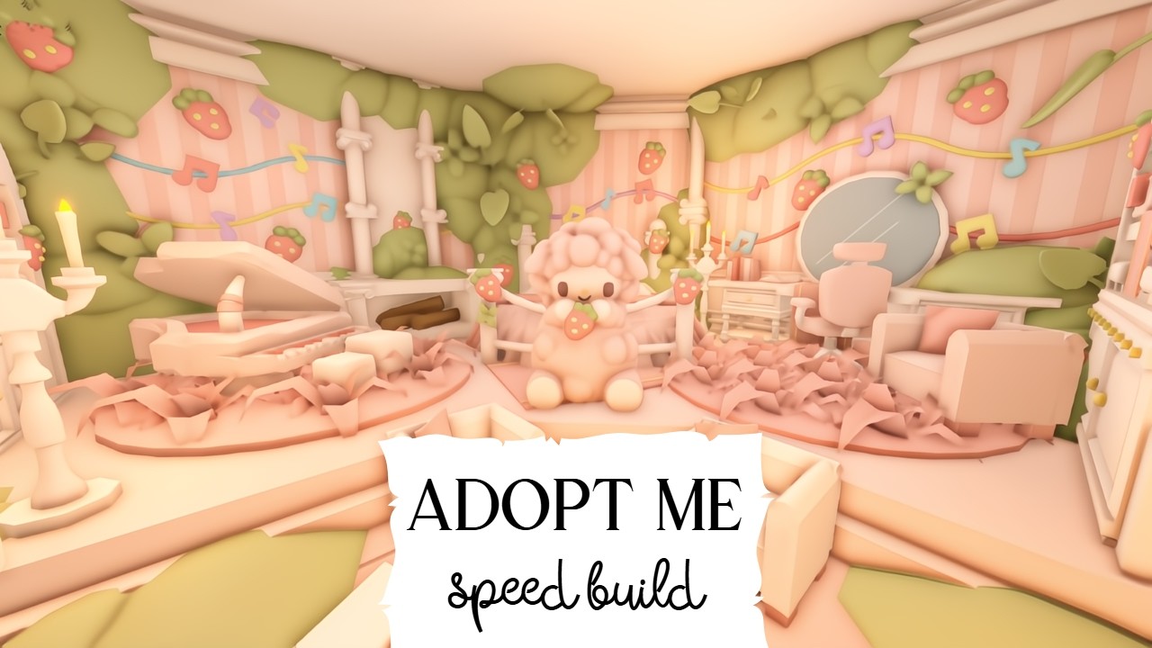 Adopt Me Build 🎹 My Sweet Piano Themed Decor | Roblox #shorts #adoptme