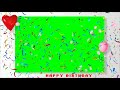 Happy birthday green screen video || new green screen status 2021