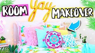 ROOM MAKEOVER 2018! Redecorating My Bedroom Total Room Transformation!