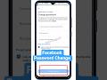 Facebook Password Change ! How to change facebook password ! fb password change