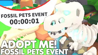 ⚠️*RETURNED* 🤩HUGE FOSSIL PETS LIVE EVENT IN ADOPT ME…🦖😱 6 NEW FOSSIL PETS! (ALL INFO) ROBLOX