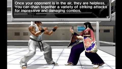 Tutorial - 7. Attacking a floating opponent (Virtua Fighter 4 Evolution) [Manjoume]