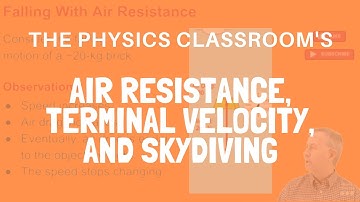 Air Resistance and Terminal Velocity