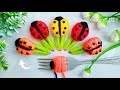 It&#39;s so Cute ☀️ Super Easy Ladybug Hair Clip Making Idea with Yarn - You will Love It - DIY Crafts