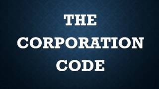 Corporation Code: Title 3-5