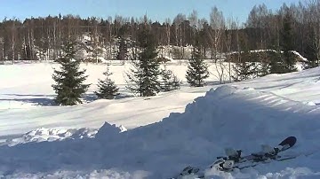 My first frontflip on skis