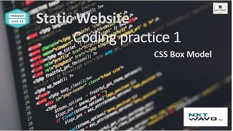 Coding Practice 1 | CSS Flexbox | Static Website | NXTWAVE | CCBP 4.0