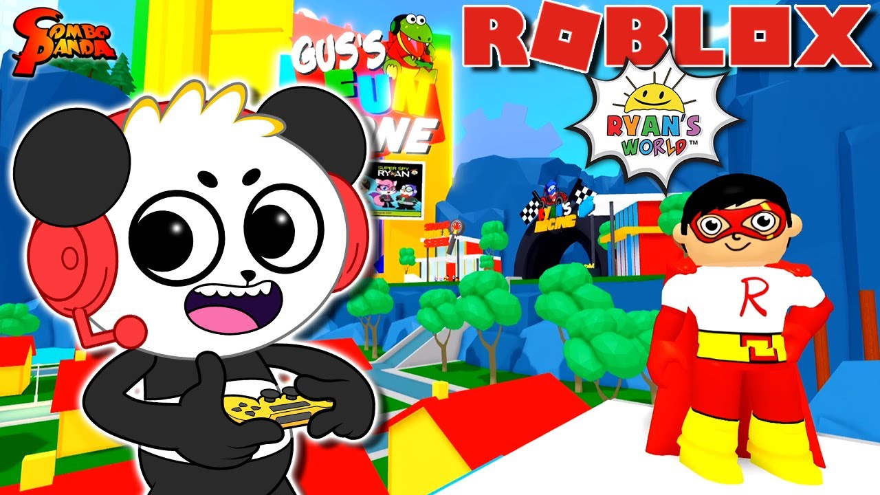 Ryan S World Roblox Game Tour Ryan S World In Roblox Let S Play With Combo Panda Youtube - ryan's world roblox character