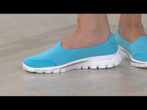 skechers go walk super sock turquoise