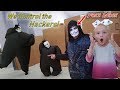 Controlling the Chubby Hackers with Homemade Game Master Mask! Fortnite Dances!!