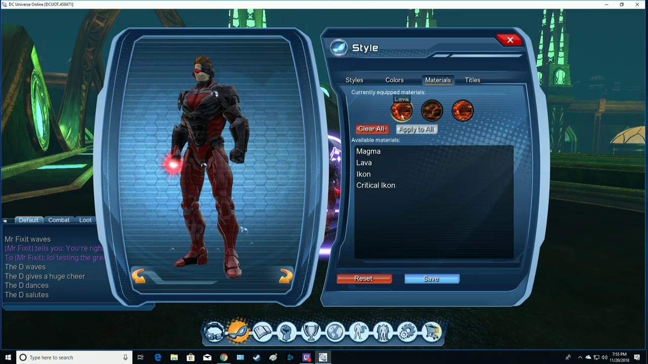 Materials UI (Game Update 89)
