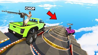 GTA 5 IMPOSSIBLE MEGA RAMP CHALLENGE WITH Weapon CARS 3