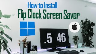 Easy Way to Install Flip Clock Screensaver in Your PC 2024 | Mac & Windows | Amazing Screen Saver