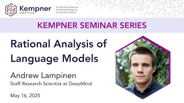 Rational Analysis of Language Models with Andrew Lampinen