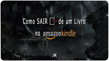 Como sair da página de um livro no Kindle?