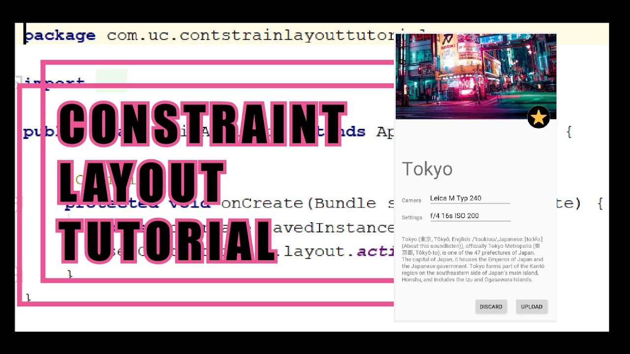 Basic Constraint Layout on Android by Alfredo Informatika UC '19 - YouTube