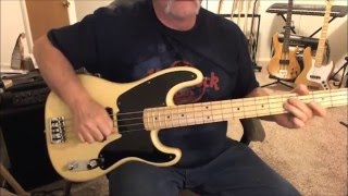 Video thumbnail of "Eddie and the Cruisers - Tender Years - Bass Cover"