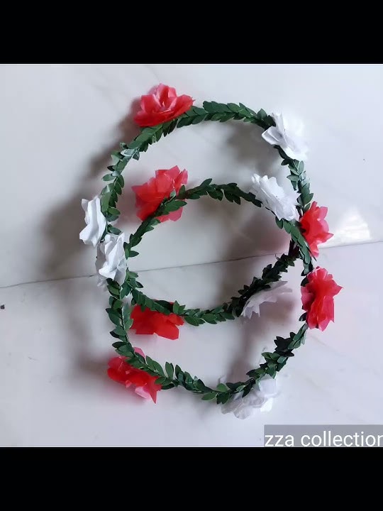 flowercrown daur ulang/bando daur ulang #daurulang