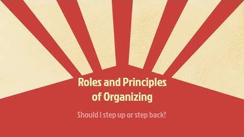 Community Organizing 101