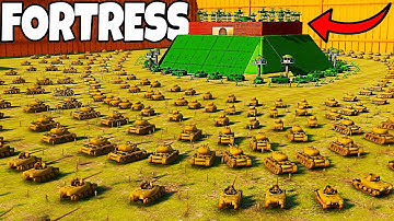 I built an Army Men MEGA-FORTRESS Walls Defense in NEW Simulator Map! - Attack on Toys