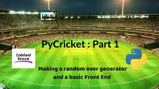 PyCricket: Python Cricket Simulator / Fantasy Cricket Game: Part 1 - An over generator & a Front End screenshot 4